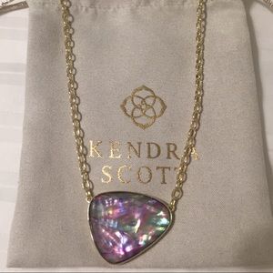 Kendra Scott “McKenna” lilac statement necklace